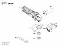 Bosch 3 603 CE2 002 Universalgrind 750-125 Angle Grinder 230 V / Eu Spare Parts